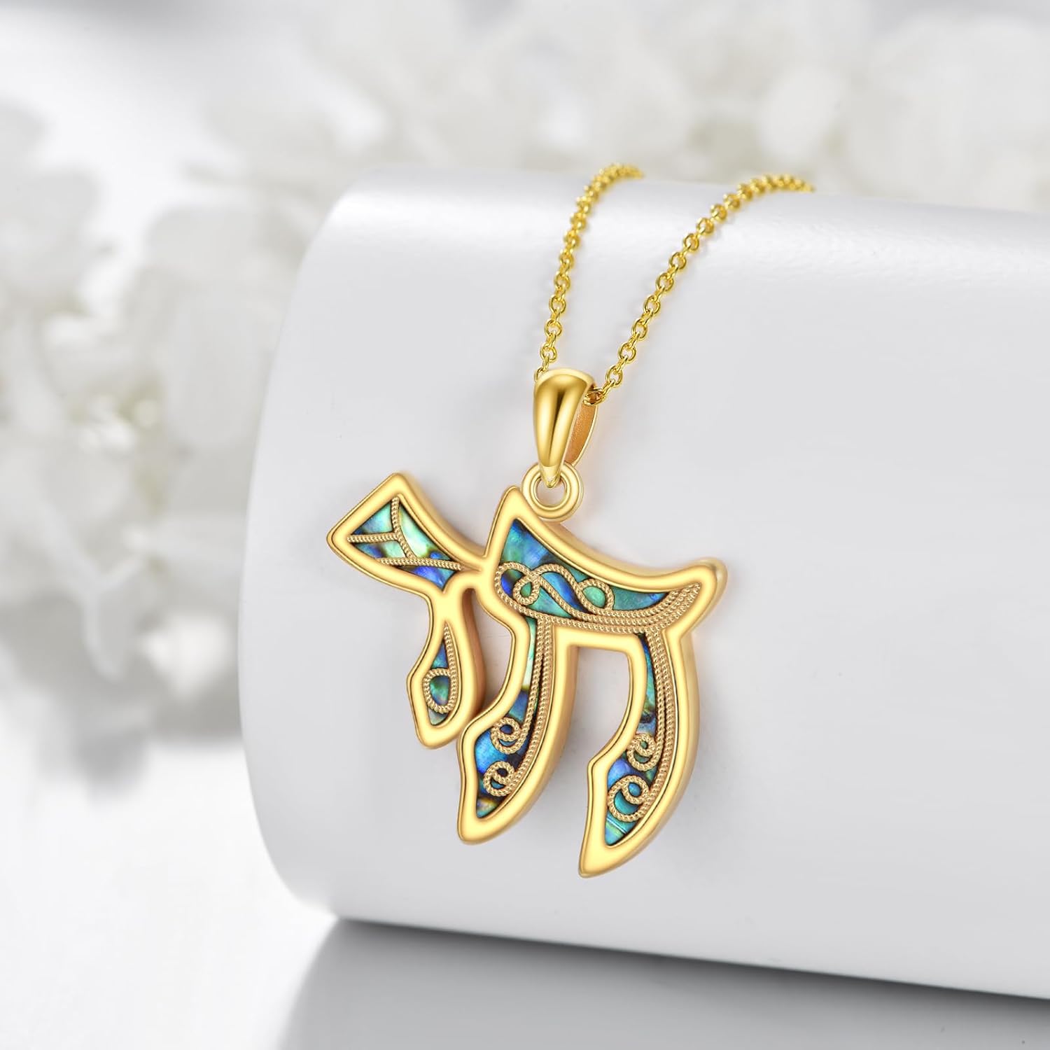 Chai Hebrew Necklace Judaica 925 Sterling Silver Chai Hebrew Chain Pendant Jewish Religious Jewelry Gift - Image 4