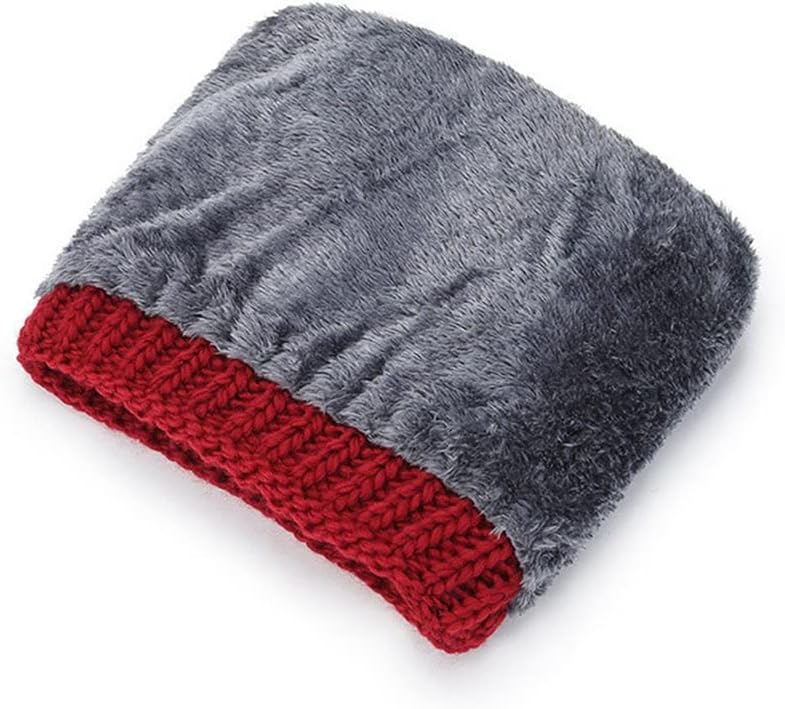 Ladies Warm Flower Beanie Hats Autumn Winter Thick Knit Caps