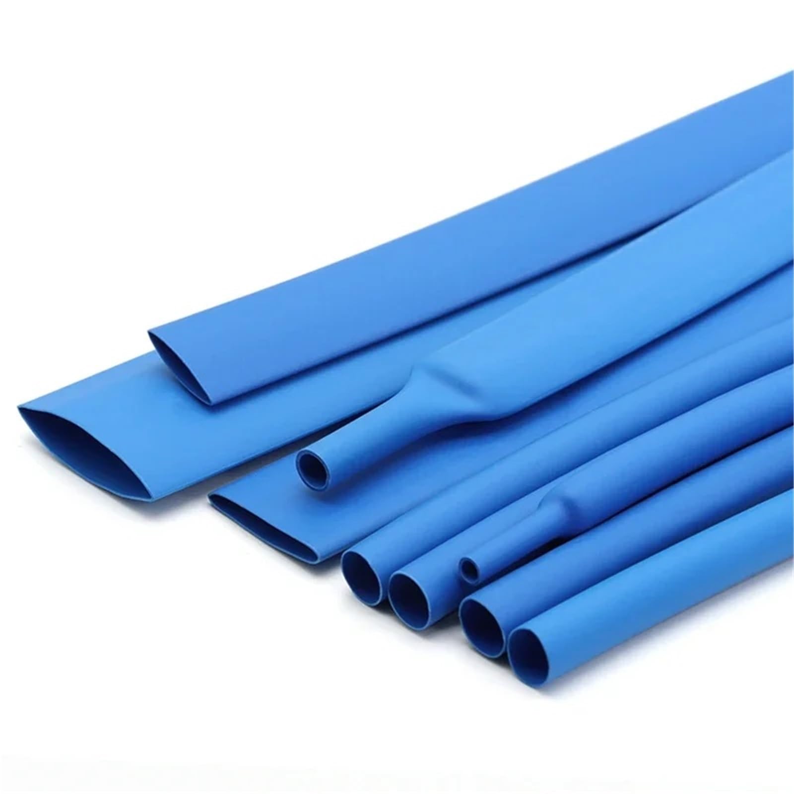 Tubo termorretráctil de 1 a 10 metros, diámetro de 0,6 a 80 mm, aislamiento eléctrico azul, funda termorretráctil, envoltura de poliolefina 2:1, tubo for cable.(50MM_10 METERS)