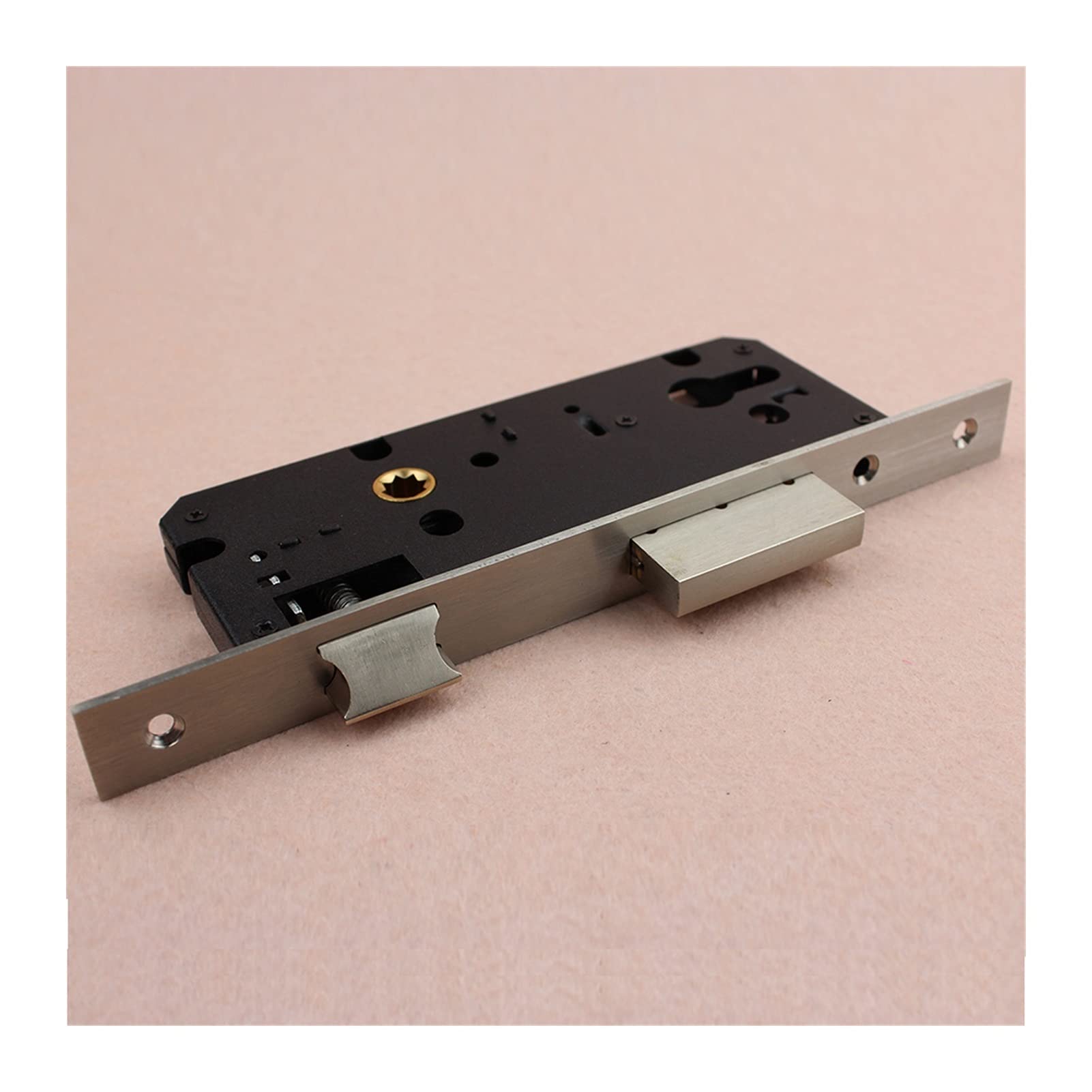 Mortise Lock Body, Mortice Sash Locks, Deadlock,Stainless Steel Mortise Indoor Door Lock Body Inverse Interpolation Bearings Silent