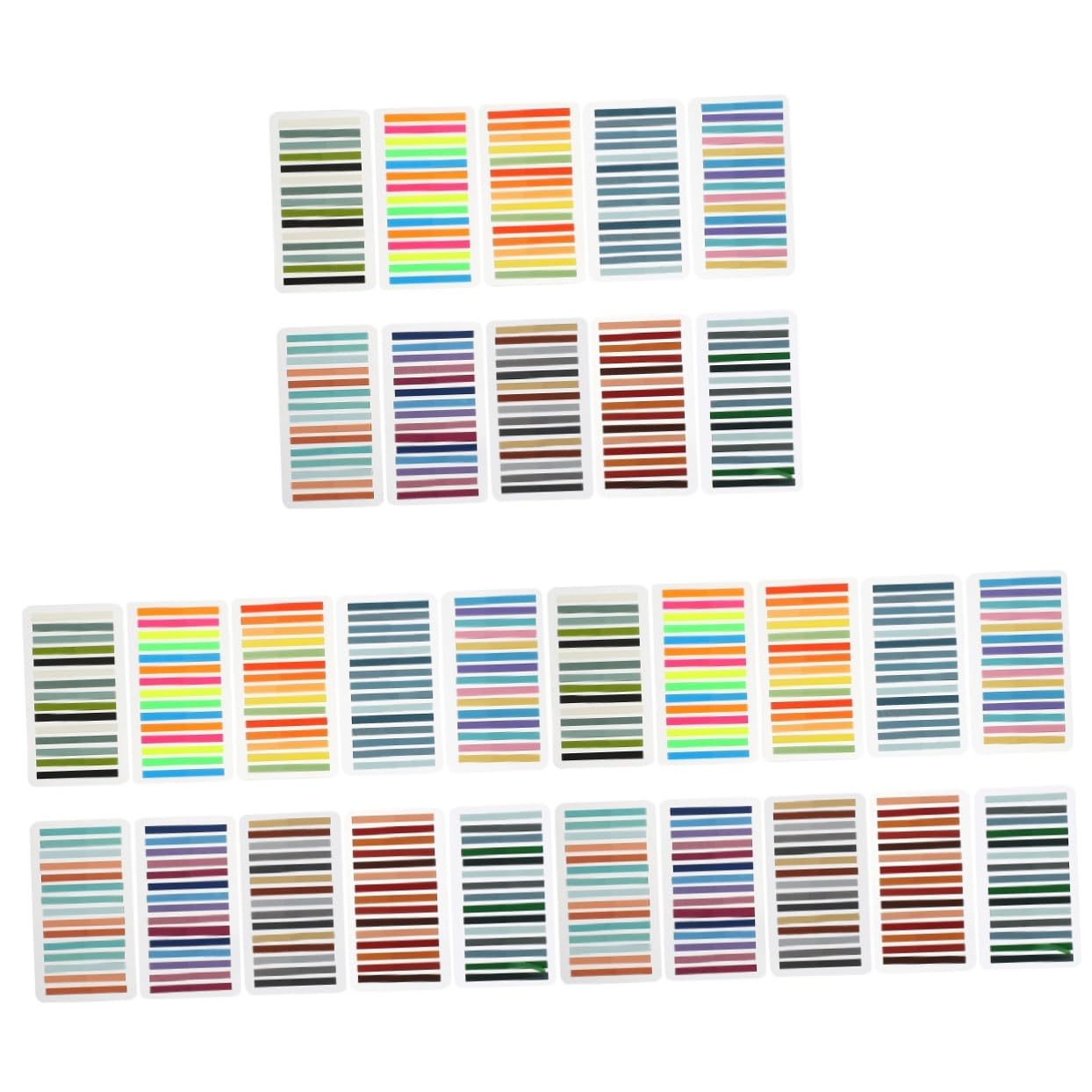 EXCEART 30 Pegatinas De Índice Ultrafinas Pestañas Adhesivas Marcador De Página Tiras De Lectura Para El Hogar Resaltadores Multicolores Accesorios Para El Hogar Suministros De