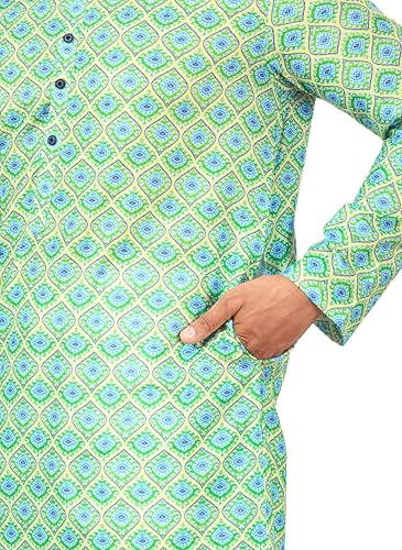 Image of Studio Shringaar Men's Cotton Relaxed Fit Straight Kurta