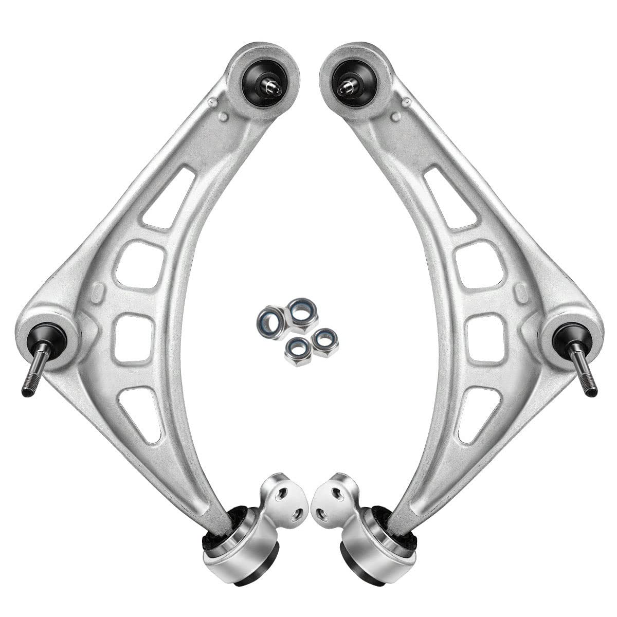 Frankberg 2x Brazo transversal Brazo de eje Delantero inferior Compatible con Serie 3 Compact E46 Serie 3 Touring E46 Serie 3 E46 Serie 3 cabrio E46 Z4 R.o.a.d.s.t.e.r E85 Replace# 31126751318