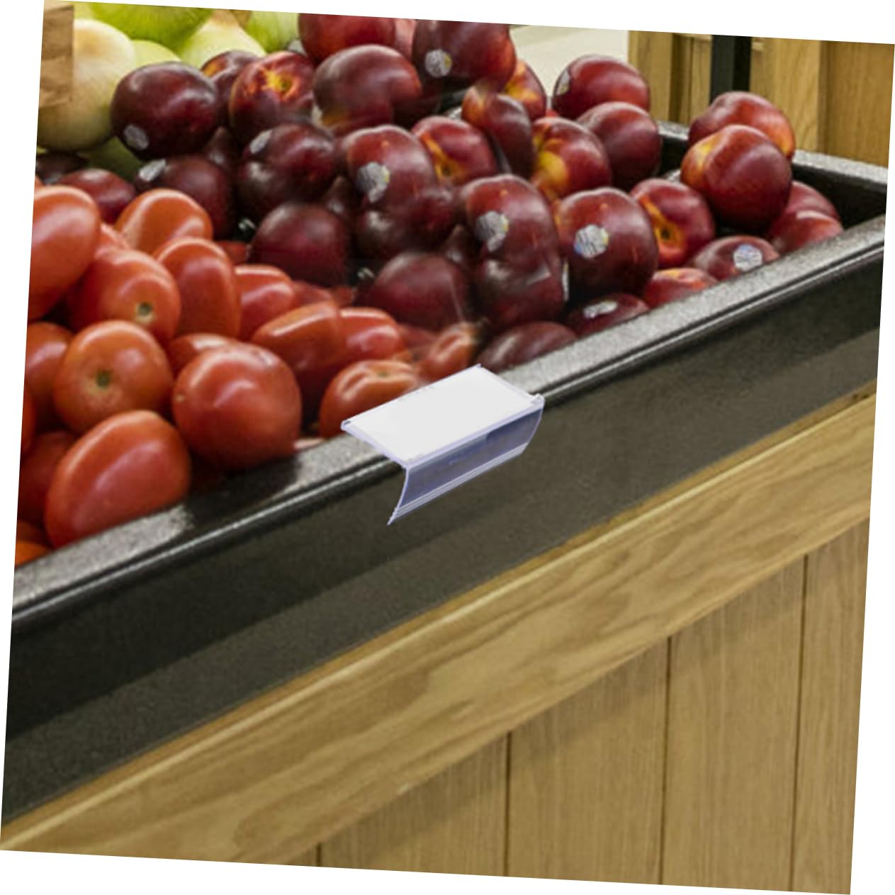 NUOBESTY 120pièces Support De Prix Transparent Pour Porte Étiquette De Prix Polyvalent Pour Étagères Et Affichage Magasins