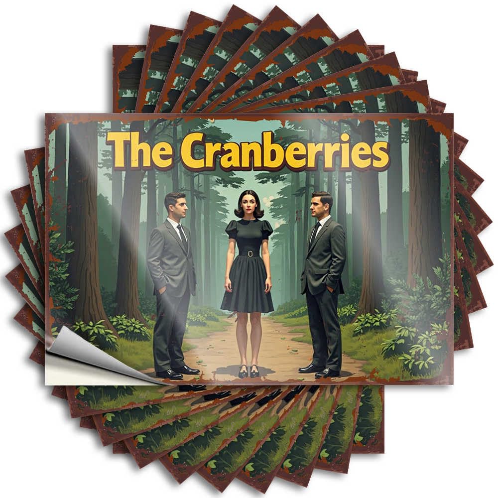 Fzfn Colour Outdoor Camping Accessories, Tattoos Funny Door Quote Stickers, Core No Residue Decals For Luggage | Outdoor Party Favor Custom The Cranberries: Forest Encounter(8X12cm)