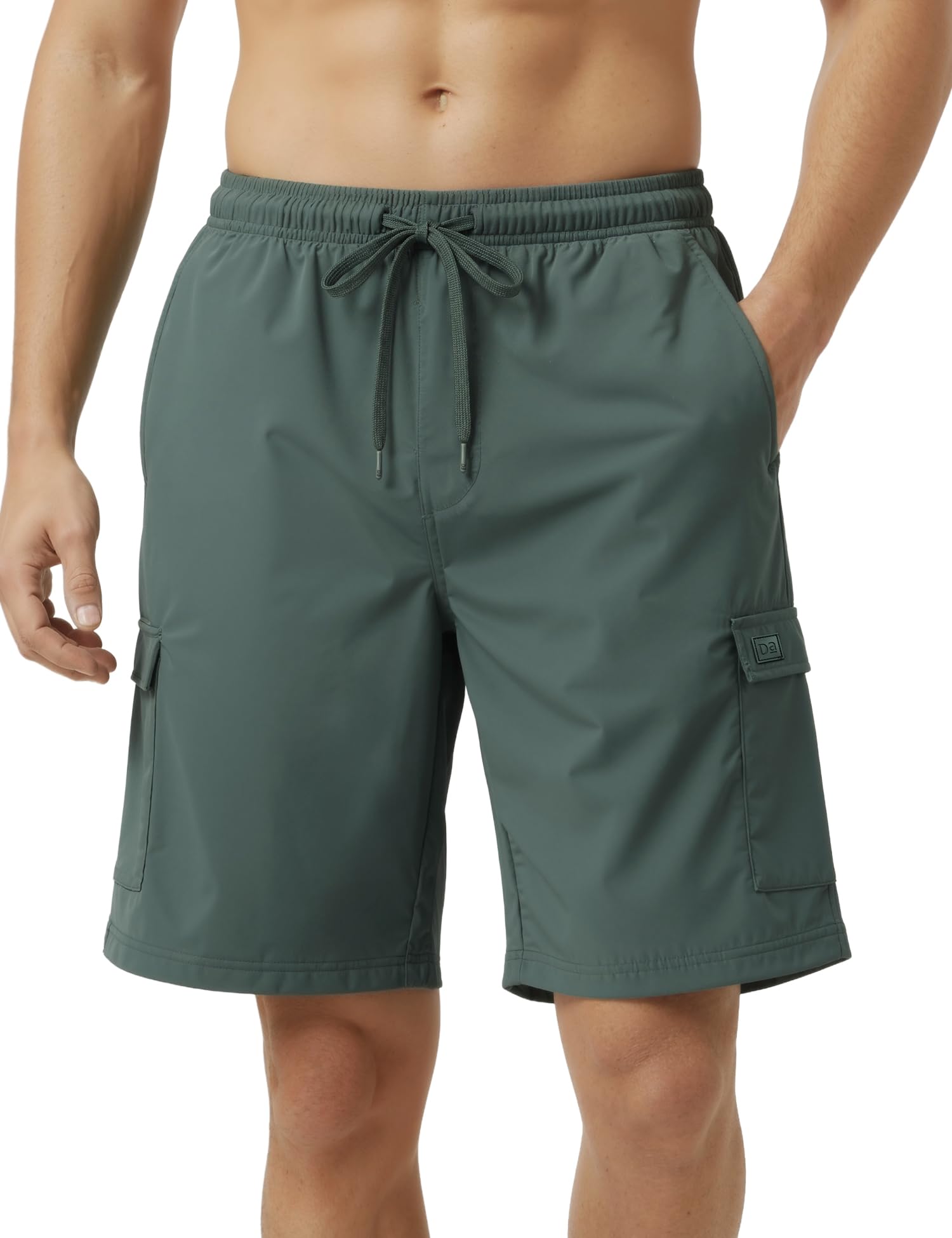 damensch Men Microfibre Ultra Lightweight, Durable, Cargo Pockets, 4-Way Stretch Araam Cargo Shorts-picture-15