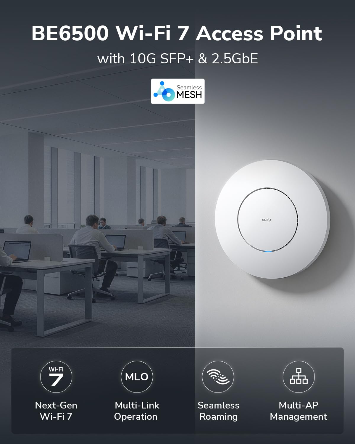 Cudy BE6500, 7 AP6500 Potrójny dach WiFi Punkt dostępowy