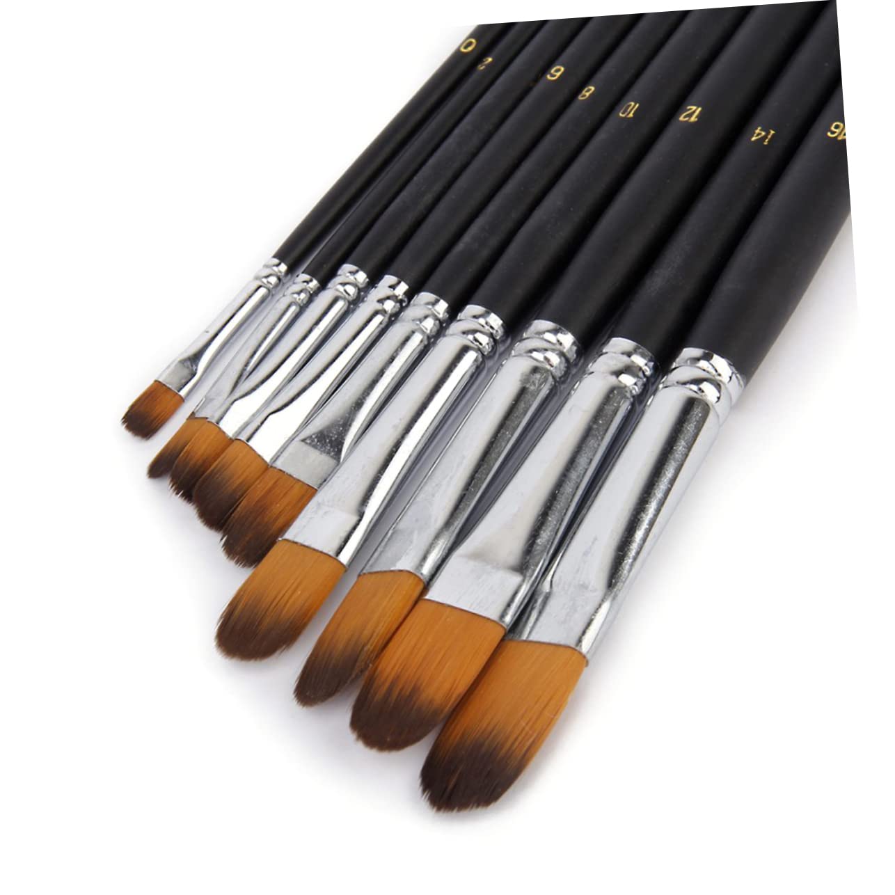 SEWACC 27stücke Teiliges Pinselset Für Künstler Flachpinsel Holz Für Acryl Öl Und Aquarellfarben Für Maler Mit Verschiedenen Borstengrößen
