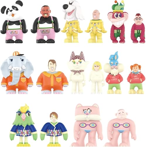 Miniatura 7 de POP MART - Caja exclusiva de 3 figuras de acción de la serie Oh Face de CoolrainLABO, caja de juguetes a granel, juguete de arte popular