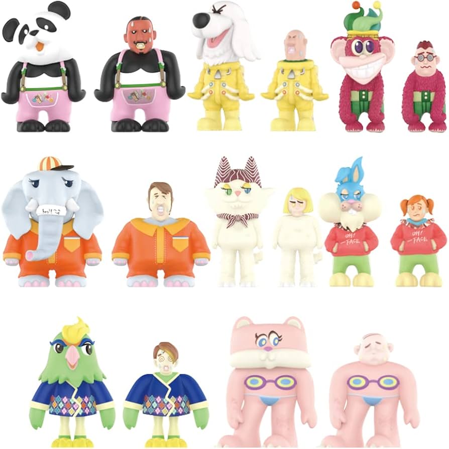 Amazon.co.jp: pop mart CoolrainLABO Oh Faceシリーズ 8個 限定