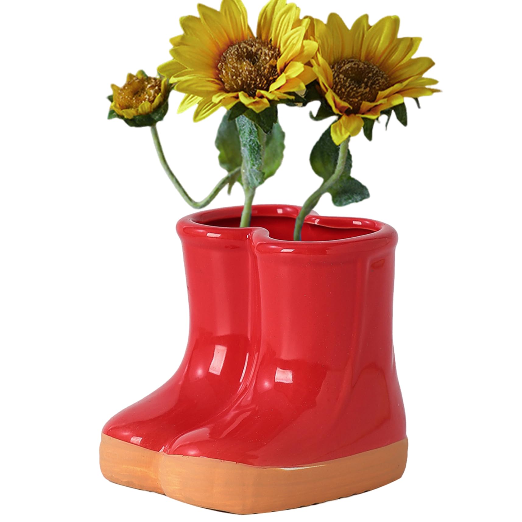 Vase fleurs en céramique stable qui ne glisse pas pour rebord fenêtre