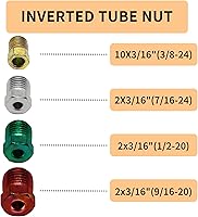 Vista 5 de Kit de línea de freno MuRealy de 3/16 pulgadas - Tubo de freno recubierto de cobre de 25 pies, rollo de tubo a prueba de óxido + 15 accesorios