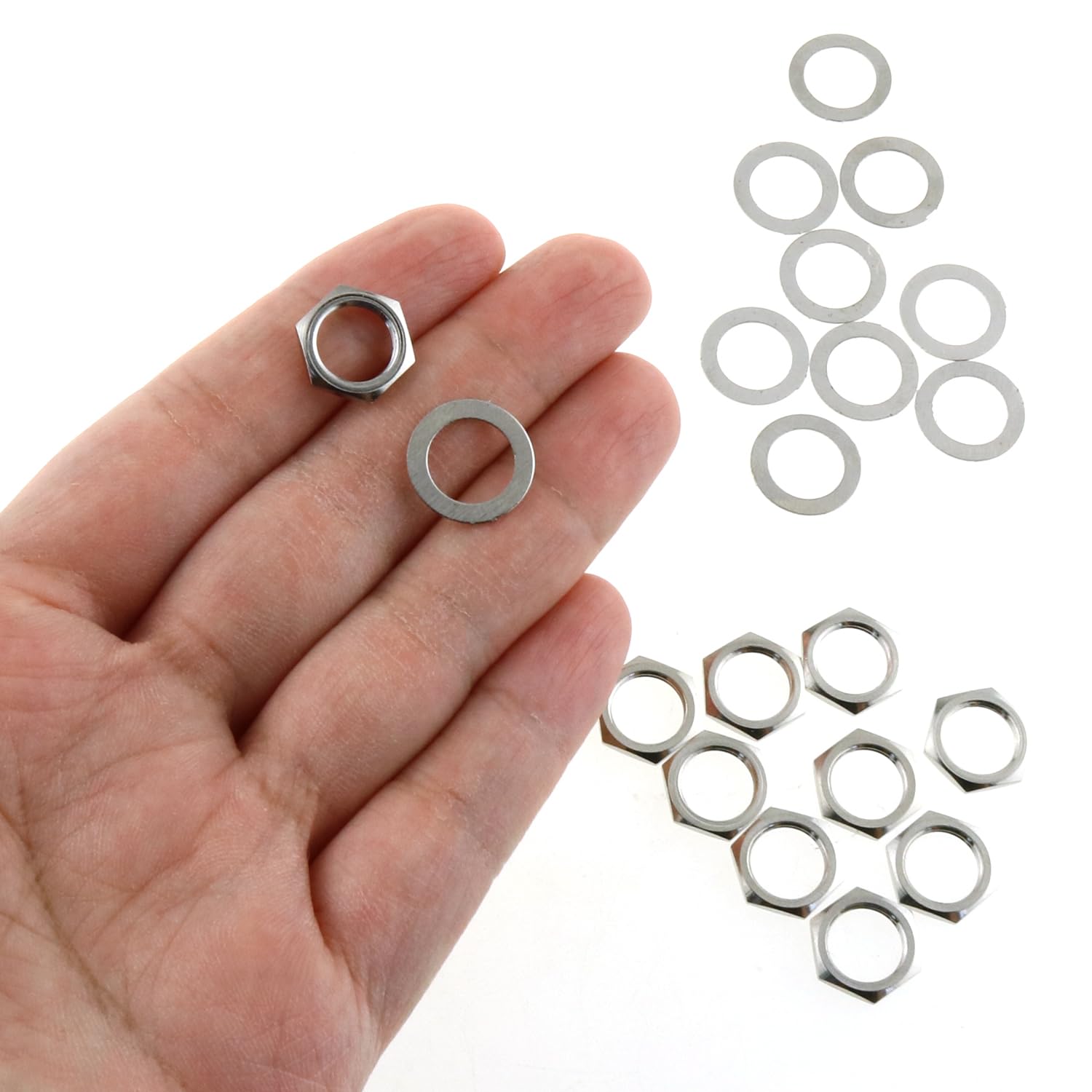 Amazon.com: LUORNG 10 Sets Jack Socket Nut with Washer for