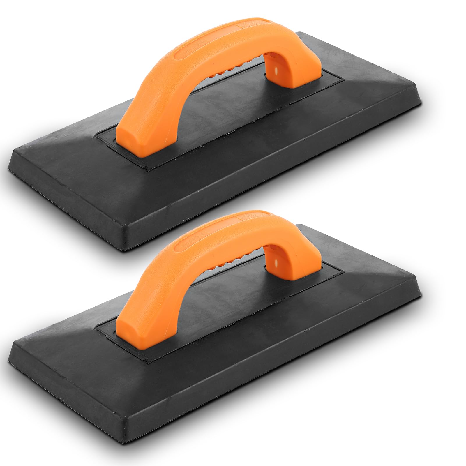 AKOLAFE 2PCS Laminate Flooring Tools Tapping Block with Handle Rubber 300x140x25mm Flooring Installation Kit, 1.5kg Durable Tapping Blocks for Laminate Flooring