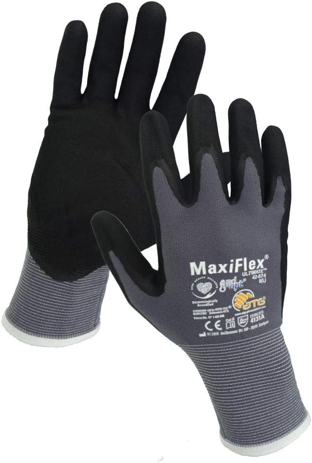 MaxiFlex Ultimate Work Gloves Size 8 (M) Pack of 3
