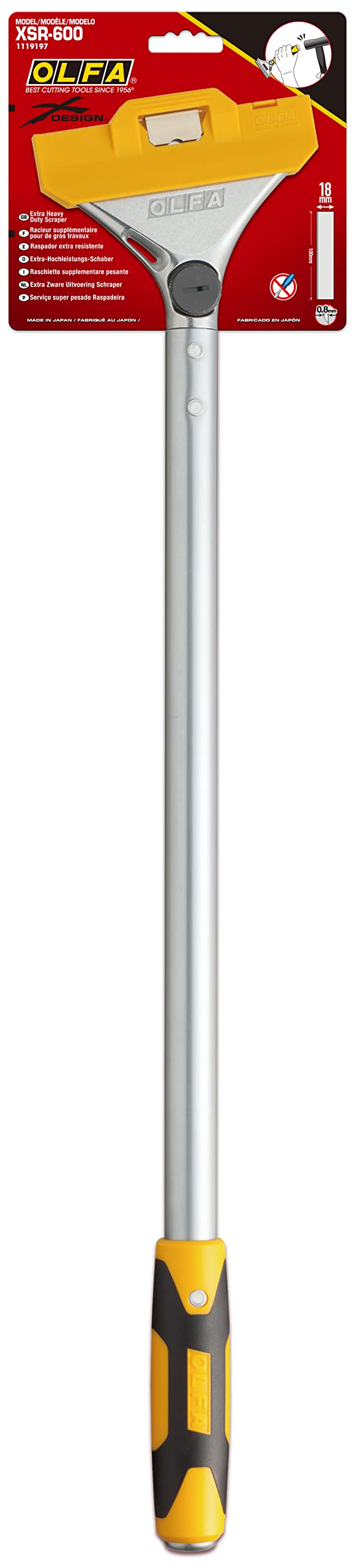OLFA XSR-600 - Rascador de cuchilla intercambiable (600 mm)