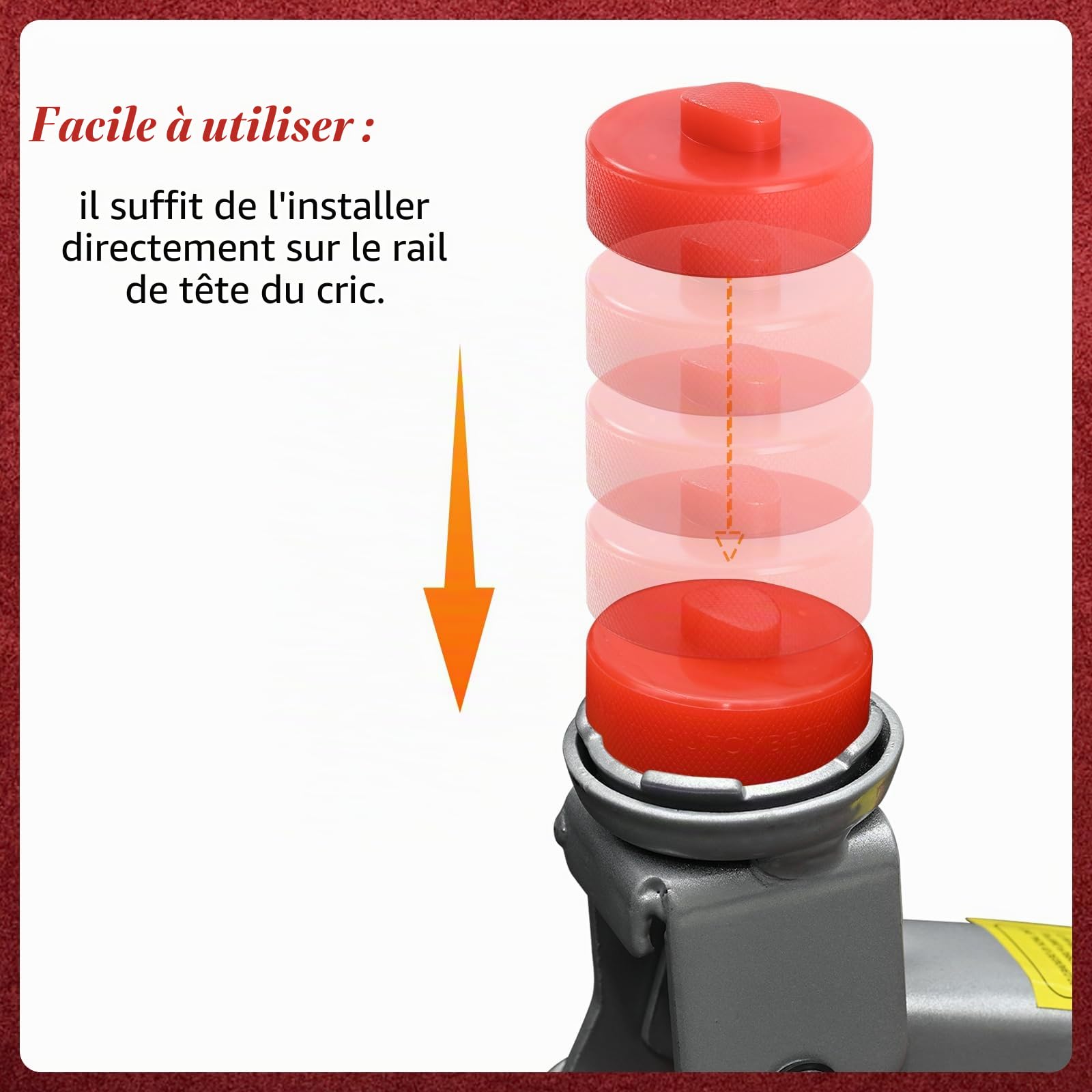 Adaptateur de cric - En polyéthylène - Pour carrosserie - Accessoire de voiture - Protège la voiture contre les rayures - Pour Porsche