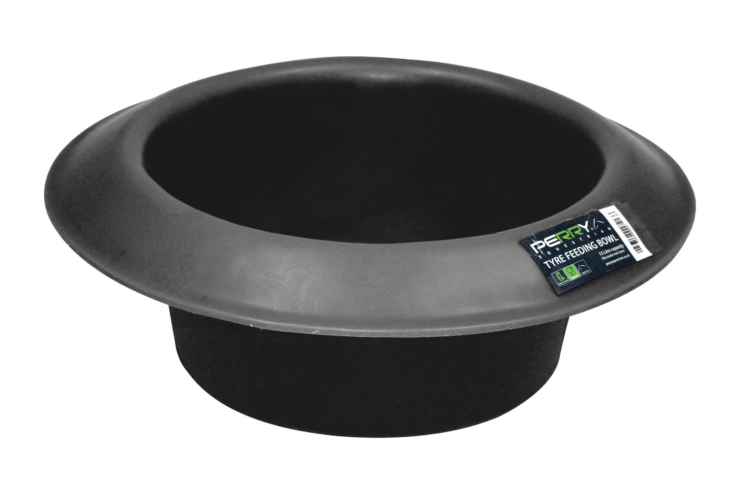 Round Horse Pony Tyre Feeder 15 Litre 6 Different Colours (Black)