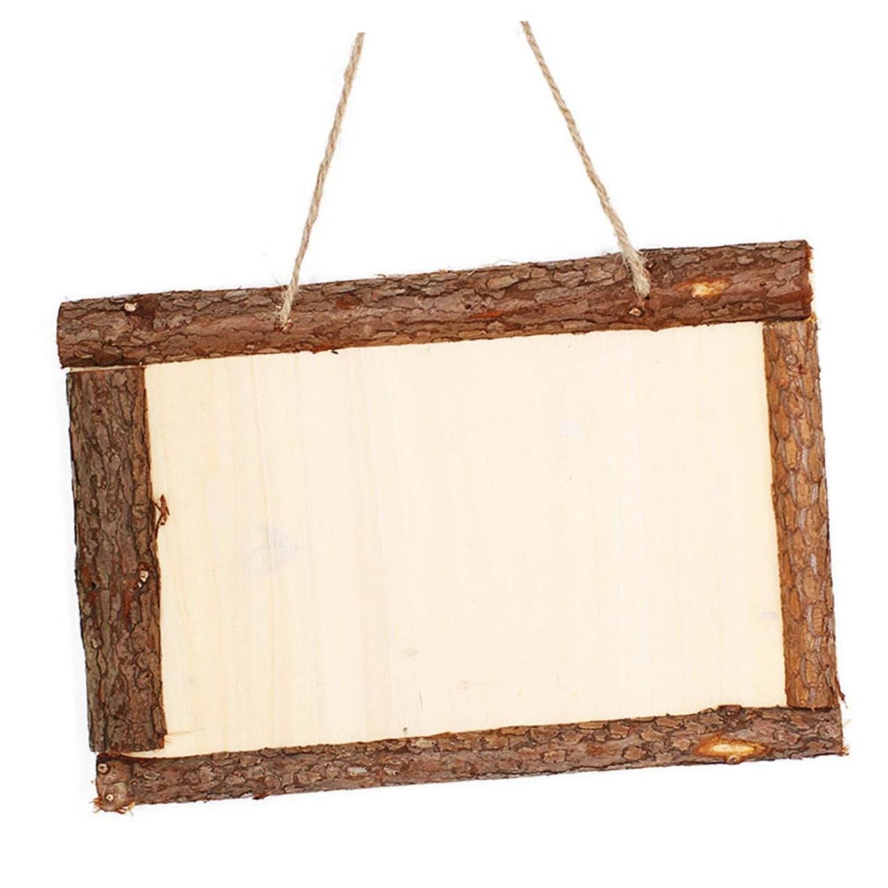 PRETYZOOM Your Own Diy Wood Photo Frame Bark Decor for Boys and Girls Adults