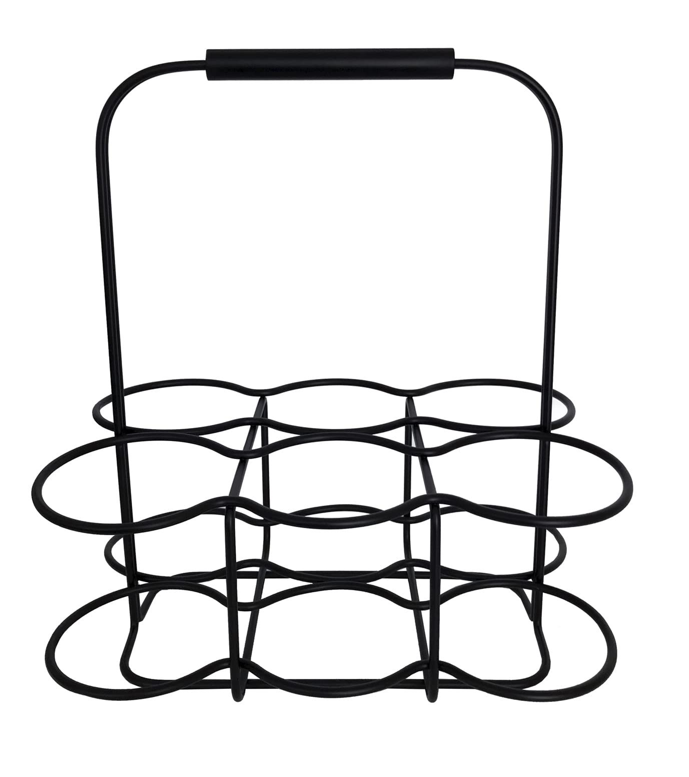 Cesta para botellas blomus WIRES para evitar accidentes al transportar hasta 6 botellas en casa