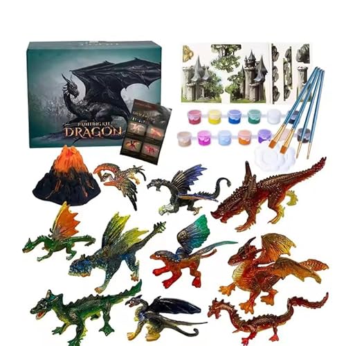 CasBur Set de Dragones para Pintar Niños Divertida Actividad de M...