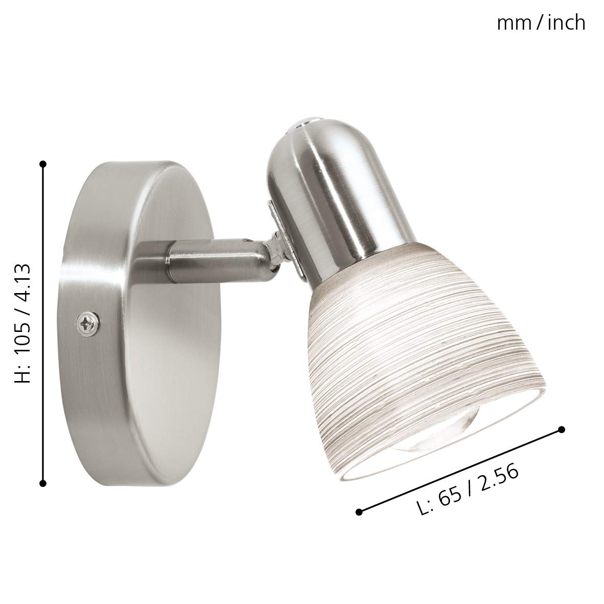 Eglo Zimba Faretto LED Da Incasso Per Esterni – 1 Luce, Alluminio Pressofuso Argento, Diametro 12,5 Cm, IP65 – Luce Bianca Neutra Per Vialetti, Terrazze E Giardini – Efficienza Energetica - 4