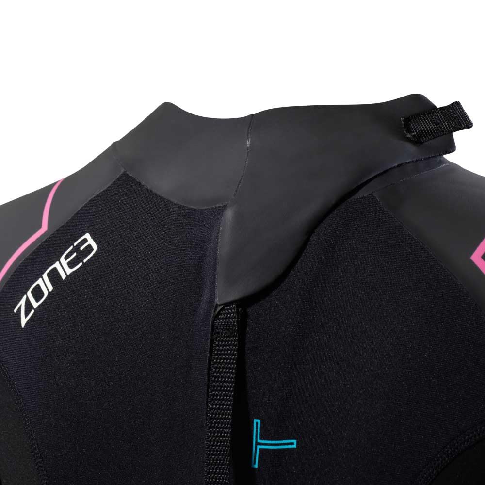 Zone3 Womens Aspect Breaststroke Back Zip Swim Wetsuit WS23WAPT101 - Black/Pink Zone3 Womens Wetsuits - SXL