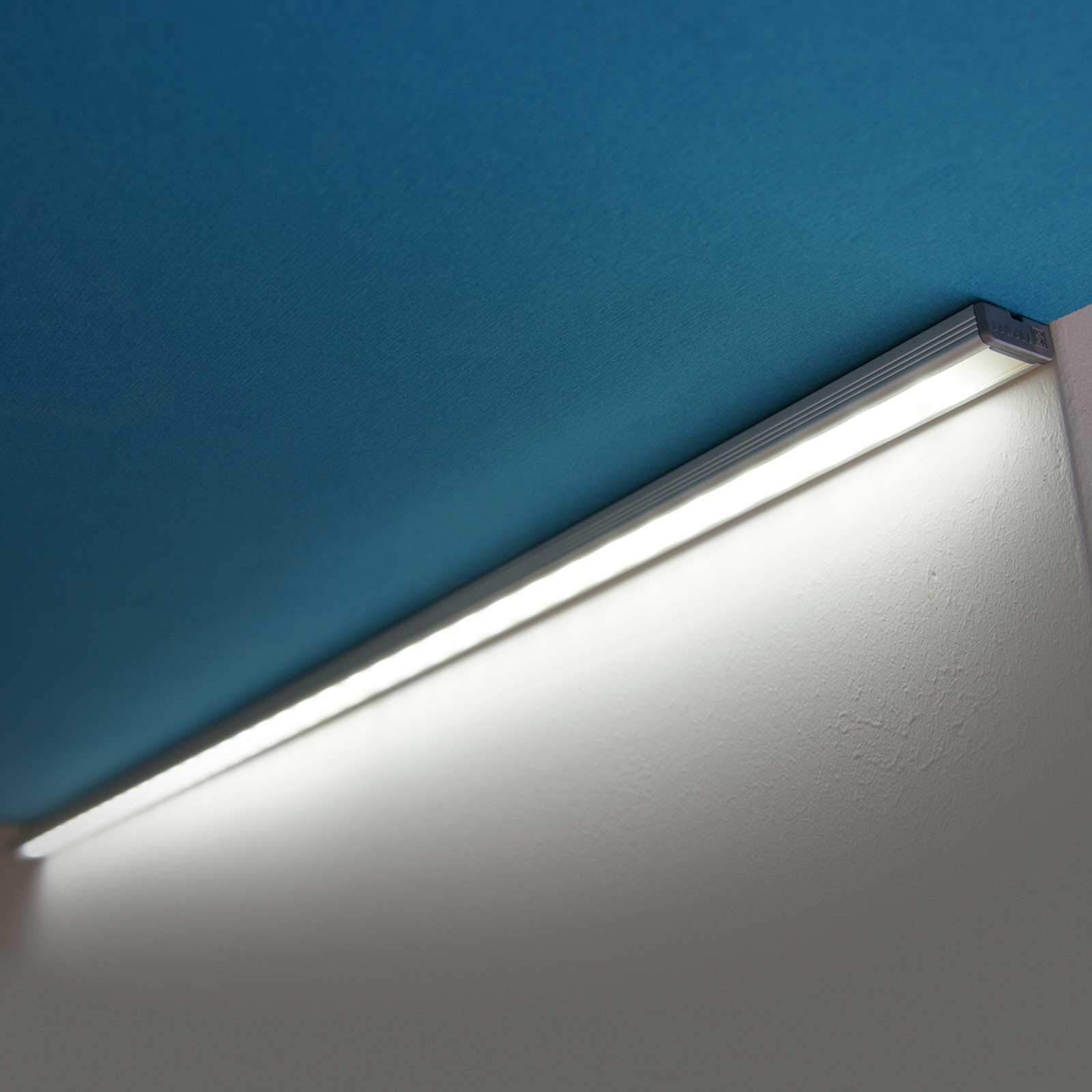 2m Aluprofil-Set Für LED-Streifen – Inkl. Milchiger Abdeckung, Endkappen & Montageclips