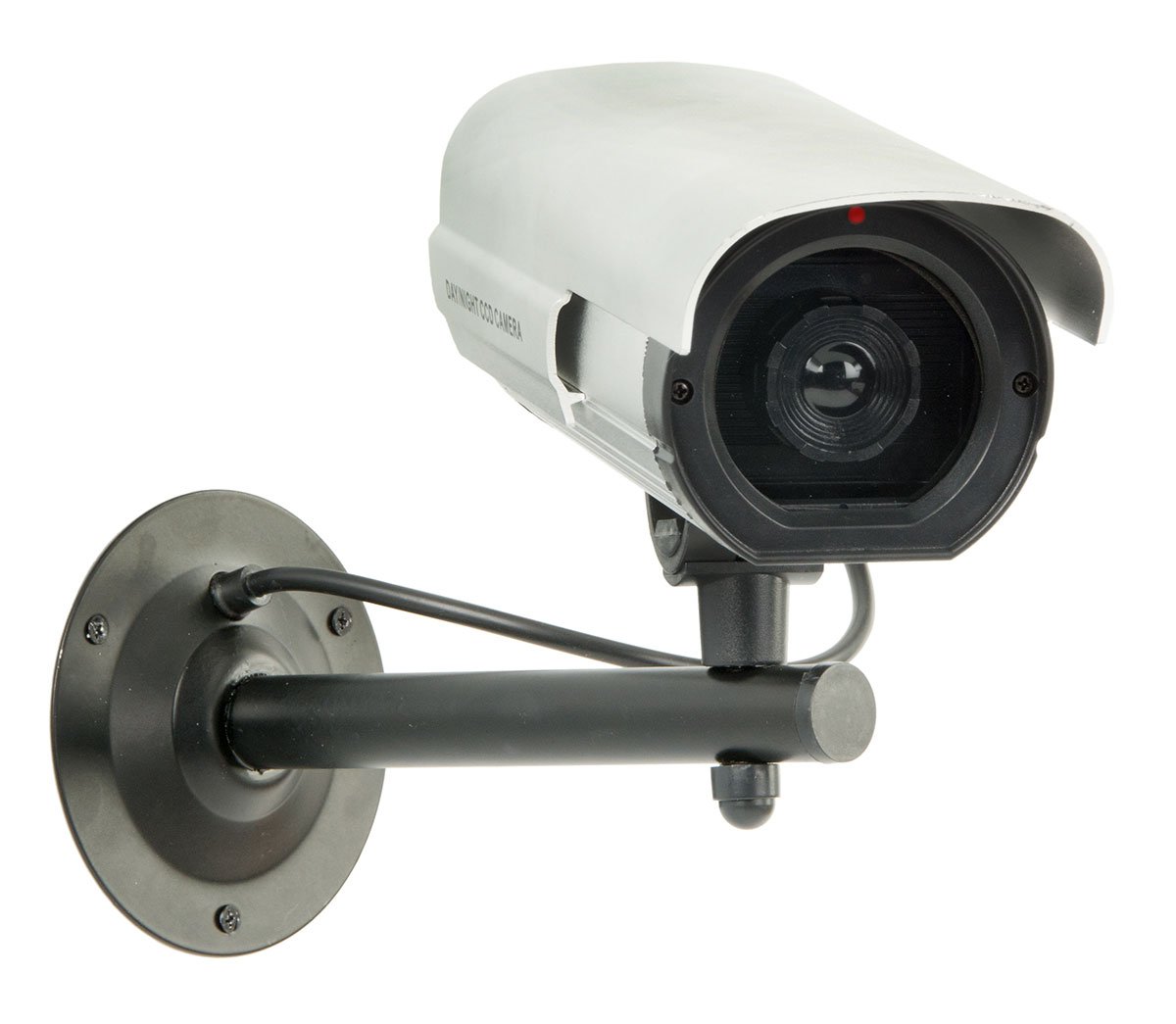 Amazon.com: Displays2go Dummy Fake Security Camera Indoor/Outdoor Wall  Mount with Blinking LED Light : Electronics