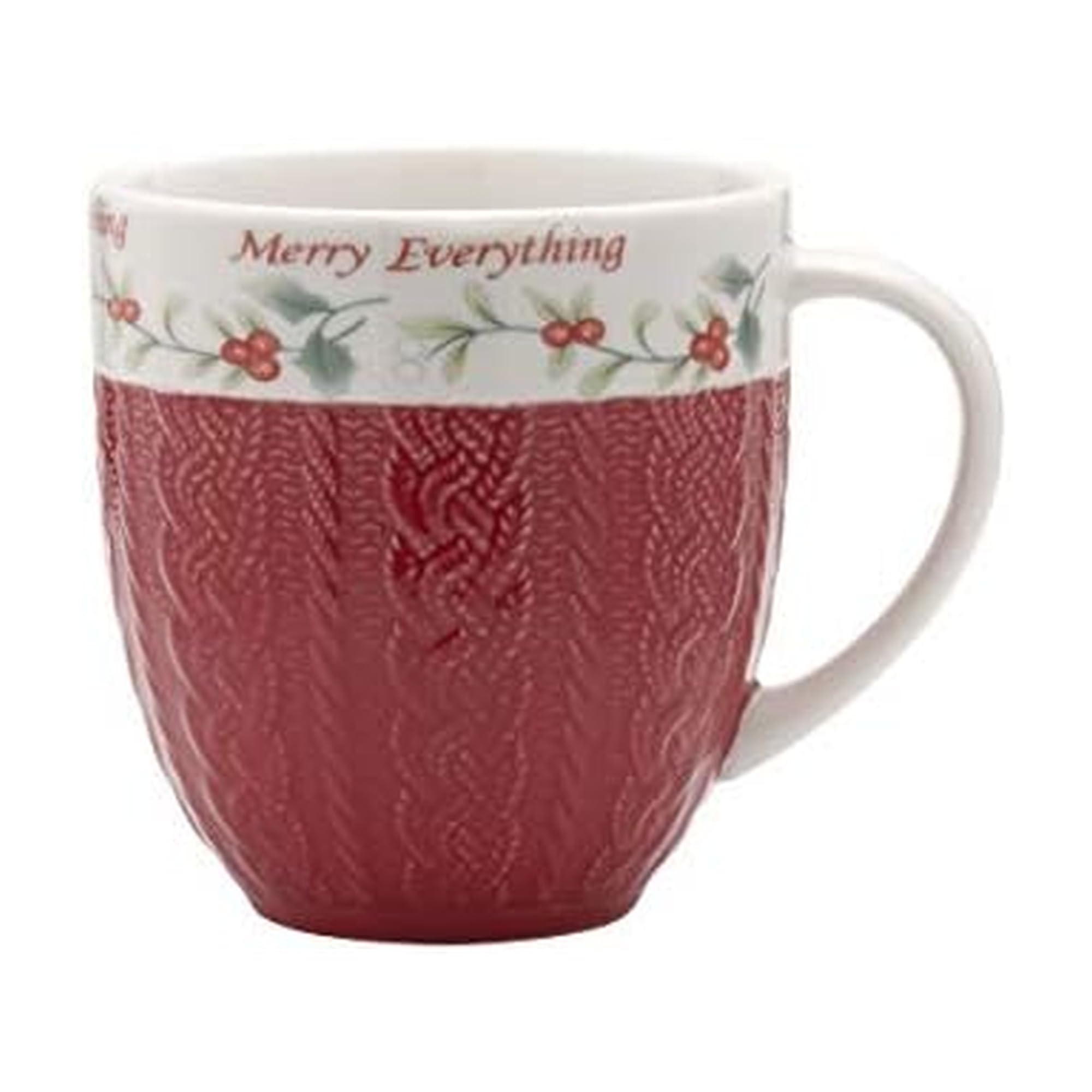 Pfaltzgraff Winterberry Stoneware Mug, 1 Count (Pack of 1), Assorted