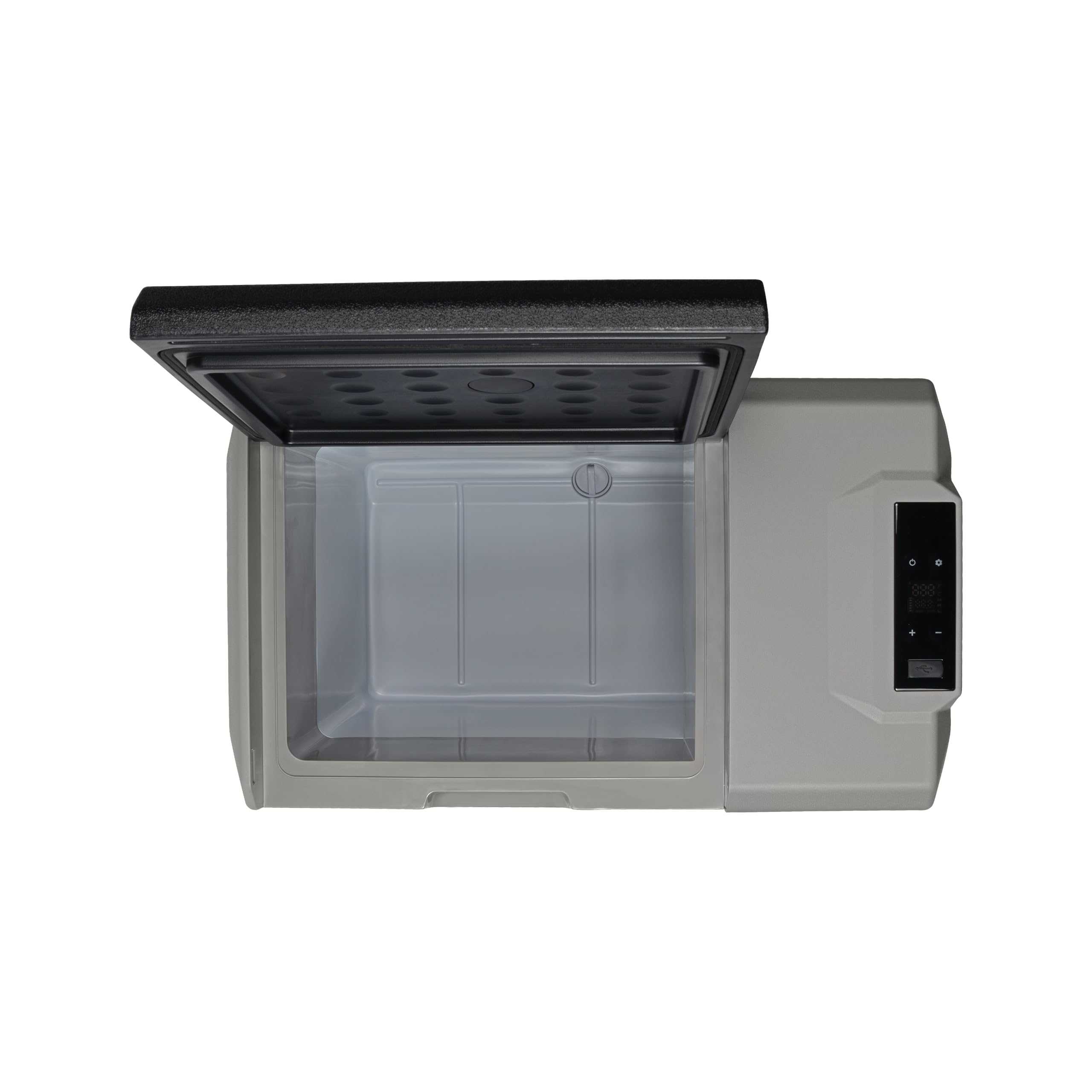 Steamy-E Single Zone 40 Roller, Frigorifero Elettrico a Compressore con Ruote, 12/24V DC e 100-240V AC, per Congelare e Raffreddare da -20℃ a +20℃, Ideale per il Campeggio, 39 Litri, Nero