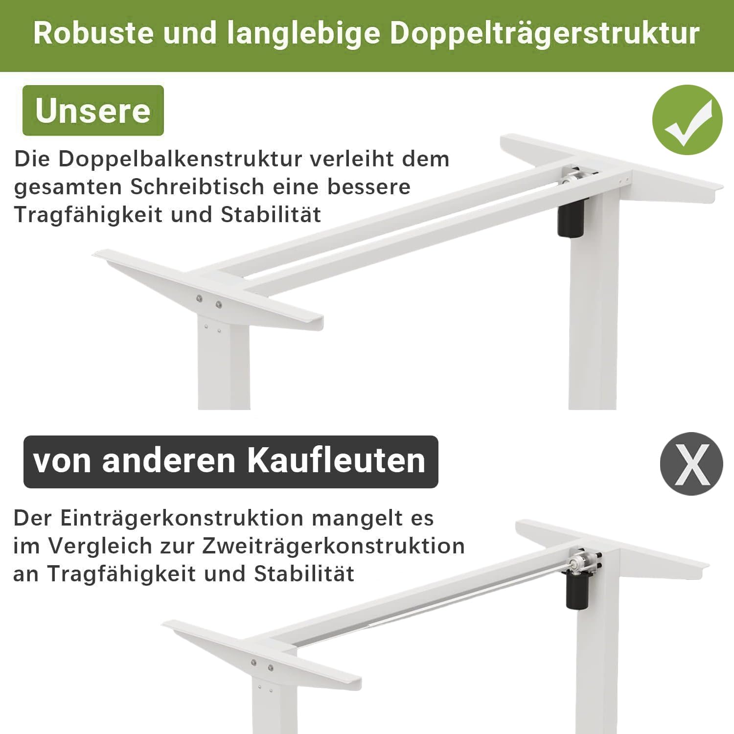 Kantoor - Luxe - Bruine - Elektrisch verstelbaar - Set van 4 - Tafels