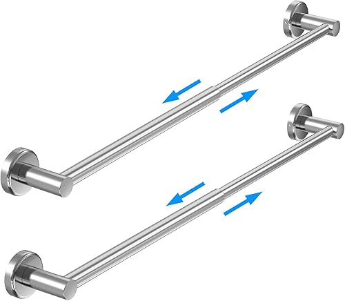 HUFEEOH Toallero de mano adhesivo, toalla adhesiva de 8 pulgadas + toallero de barra de 14 pulgadas montado en la pared, soporte de toalla de cocina