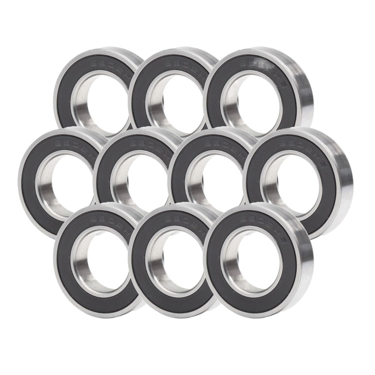 ZBJGBUIA 6902-2RS Bearing 15 * 28 7 mm ABEC-5 6902RS Bearings for Bicycle Hub Front Rear Hubs Wheel