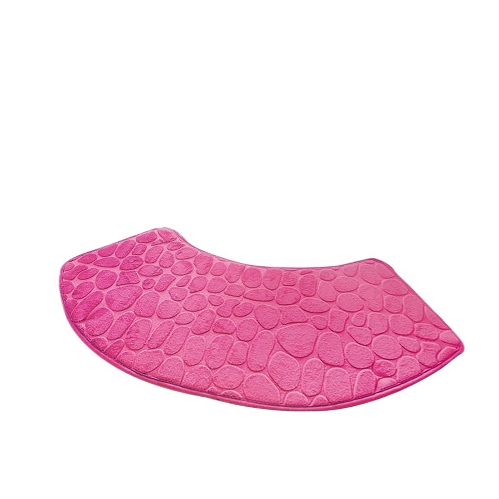Curved Shower Mat Bathroom Mat Curve Foot Curved Bath Non-Slip Absorbent Floor Toilet Shower(Color 9)