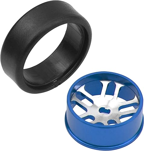 Miniatura 3 de ShareGoo - Llantas de aleación y neumáticos de plástico compatibles con 128 Wltoys K969 K989 P929 Drift Kyosho Mini-Z Mini-Q Mini-D RC Drift Car