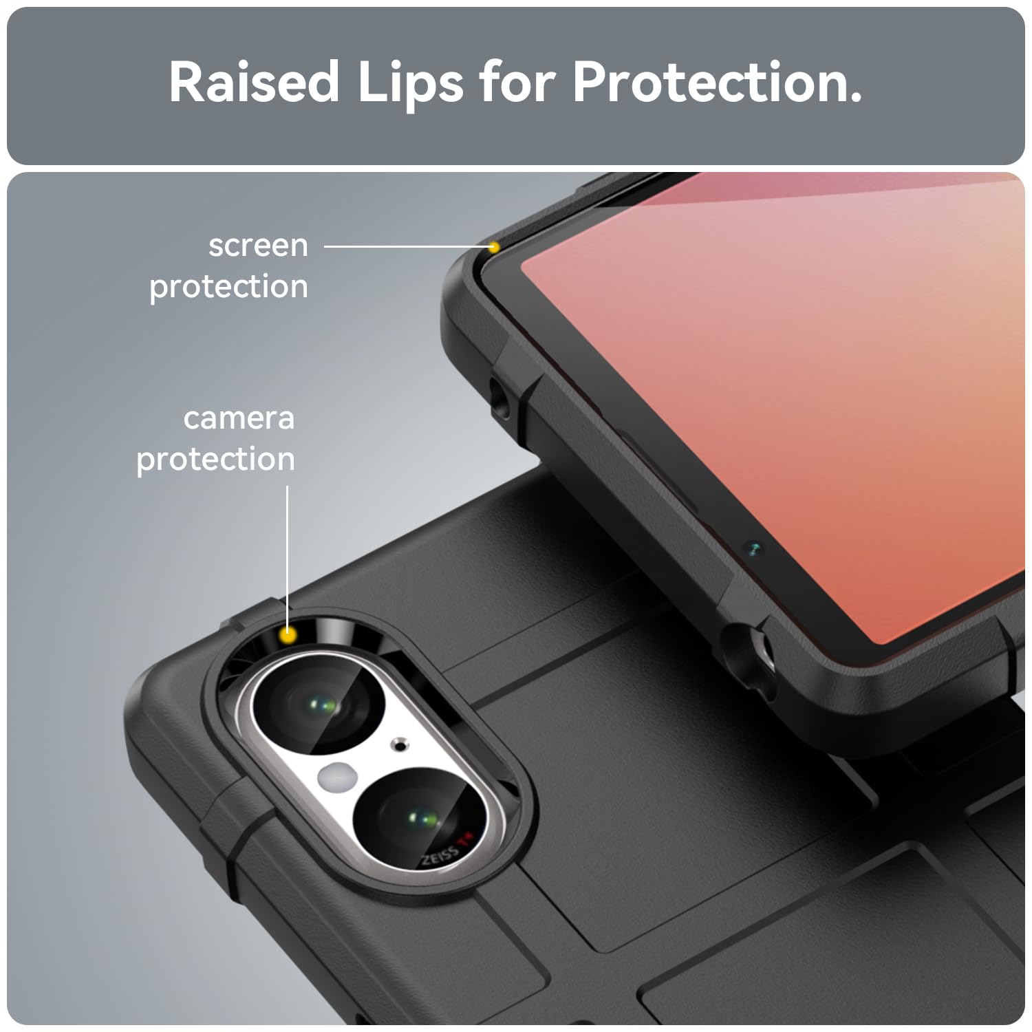 Custodia Per Sony Xperia 5 V EasyShow – Cover Sottile In TPU Antiscivolo, Protezione Anticaduta, Colore Blu