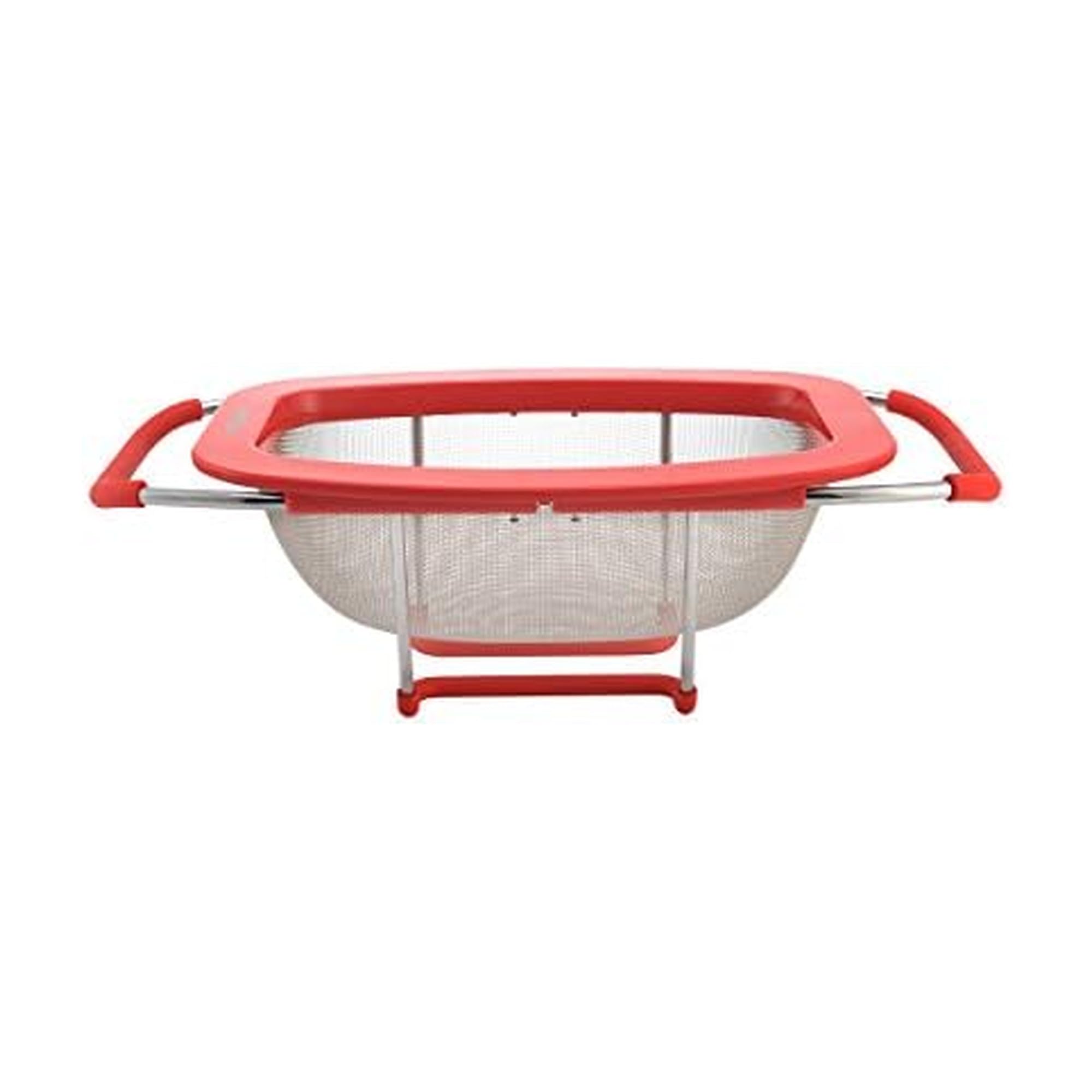 Farberware Passoire extensible en acier inoxydable Passoire extensible Rouge