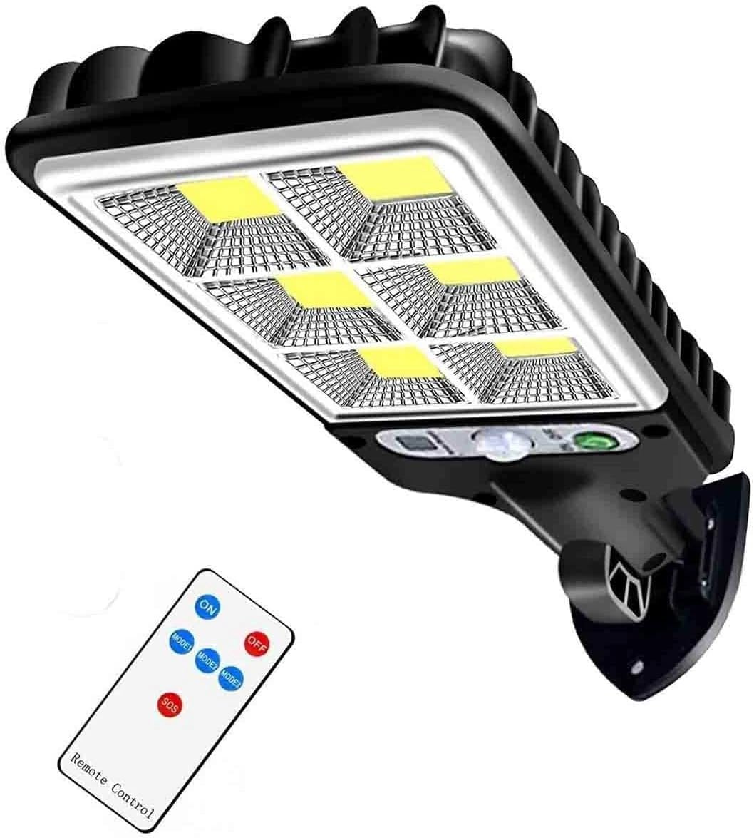 Solar Street Light 100 watt Led, IP65 Waterproof Solar Security Flood Lights Outdoor Motion Sensor, Wired Security Solar Powered Flood Lights for Indoor, Outside, Yard, Garden | Pack of, 1-image-14
