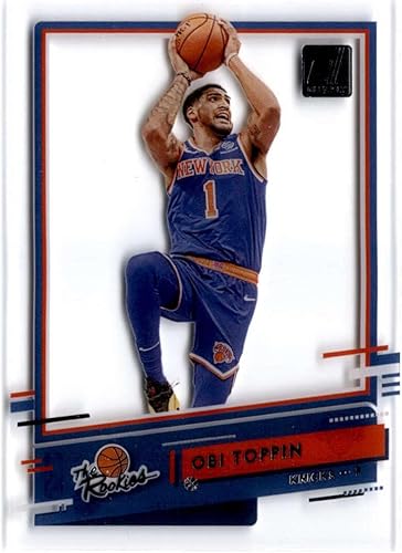 2020-21 Donruss Clearly The Rookies #4 OBI TOPPIN RC New York Knicks Basketball Trading Card
