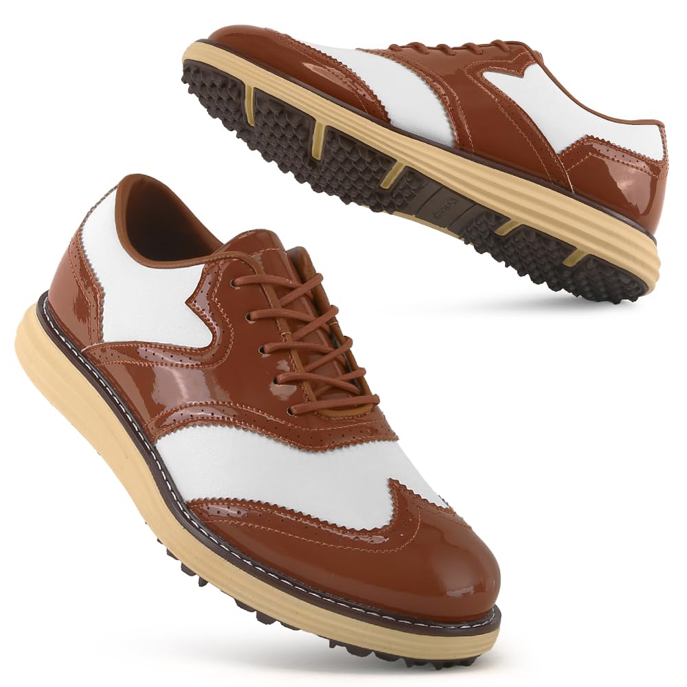 Ifrich Men Golf Shoes Professional 9 Spikes Comfortable Outdoor Golf Training Sport Sneakers for Men