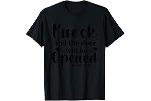 The Knock At The Door Men's Crewneck Religious Atheist T-Shirt