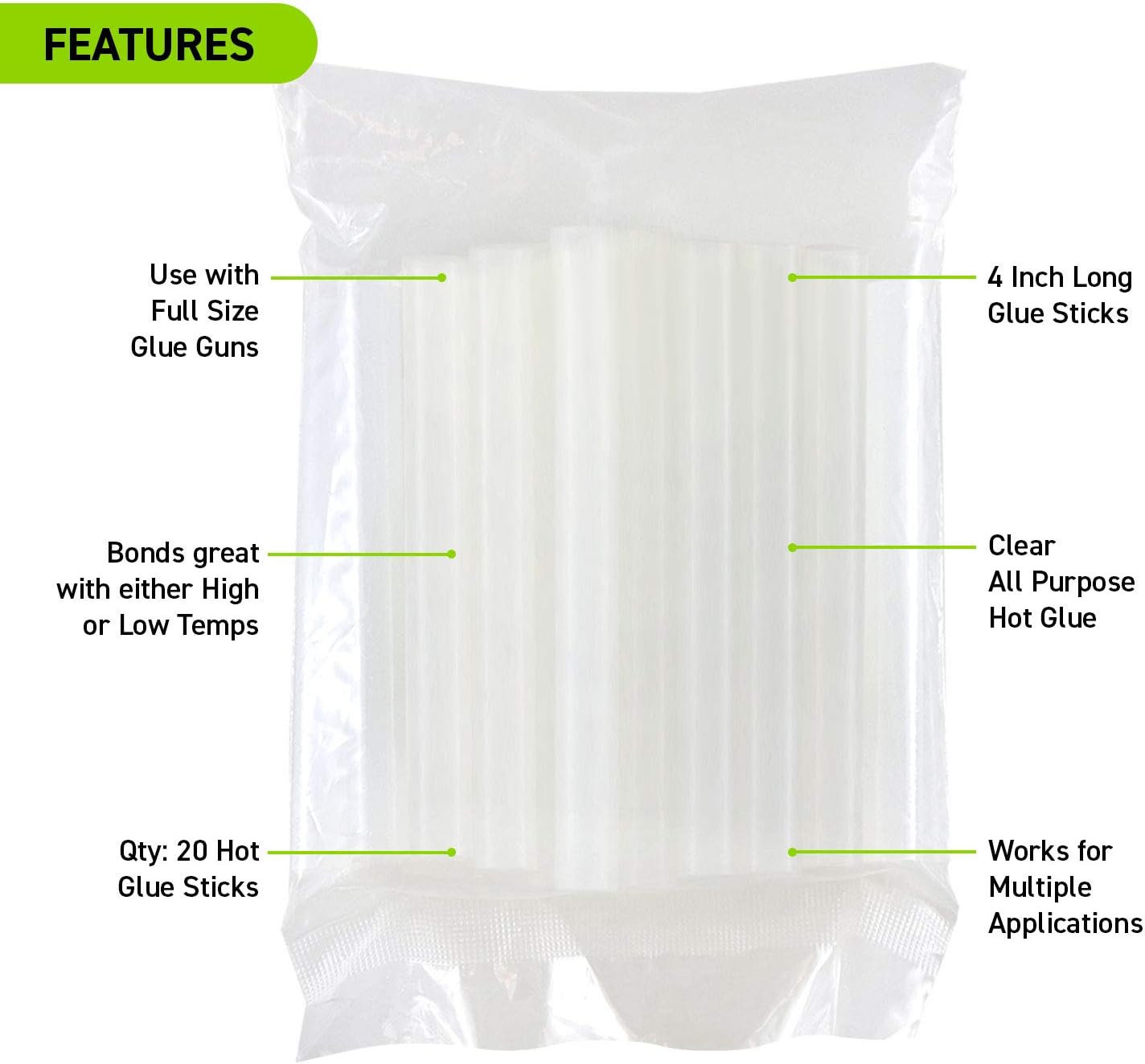 Hot Glue Gun, Surebonder Full Size 40W High Temperature Glue Gun Kit with 20 Glue Sticks