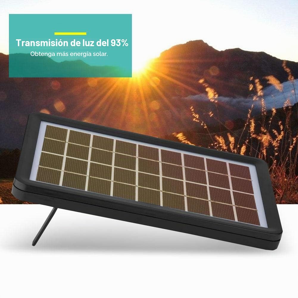 Tablero Solar Impermeable, Panel Solar de transmitancia de luz de 9V 3W 93% con protección de Niveles múltiples