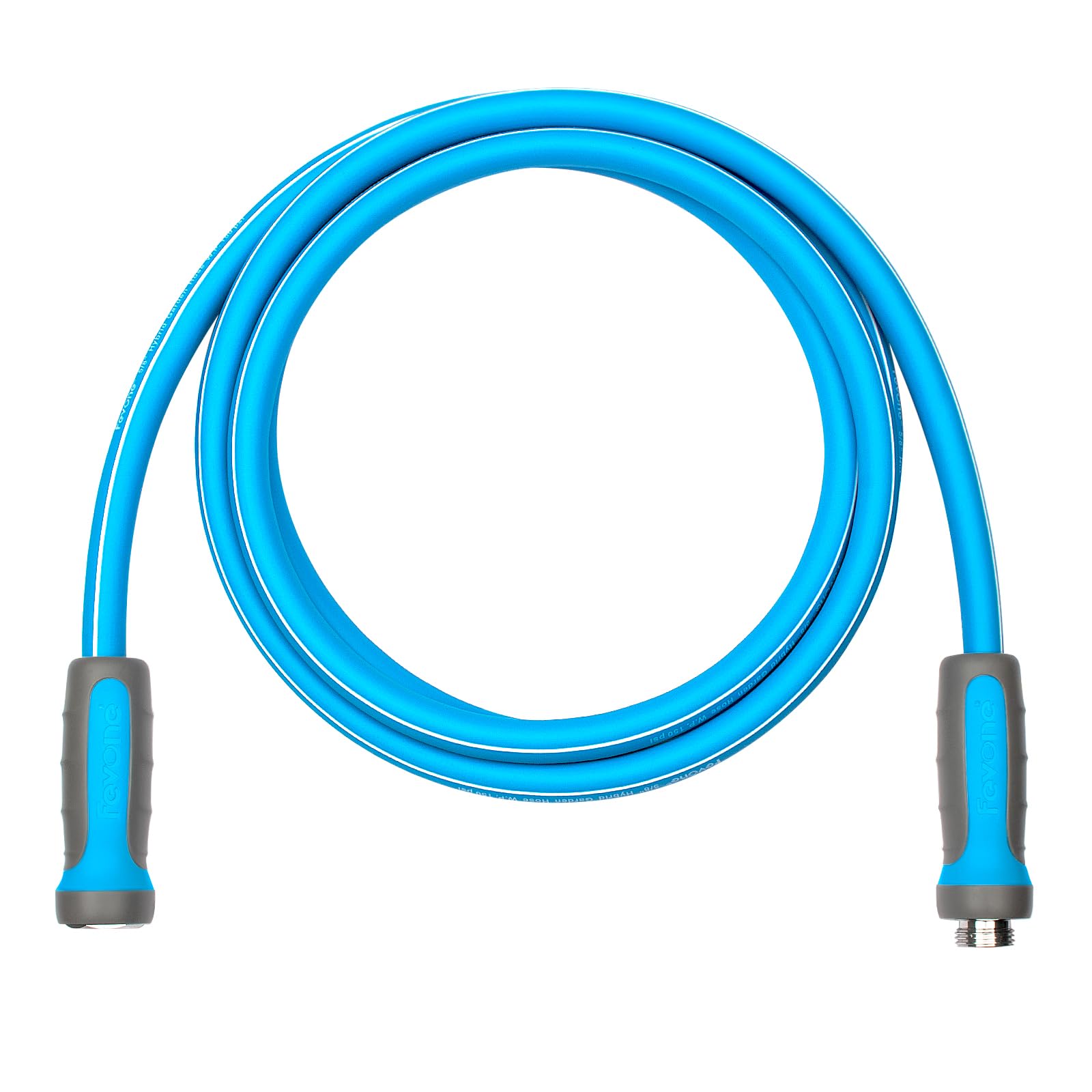 Fevone Garden Hose 12 ft., Lightweight Hybrid Water Hose, Flexible and Durable, Leak-Free Connections