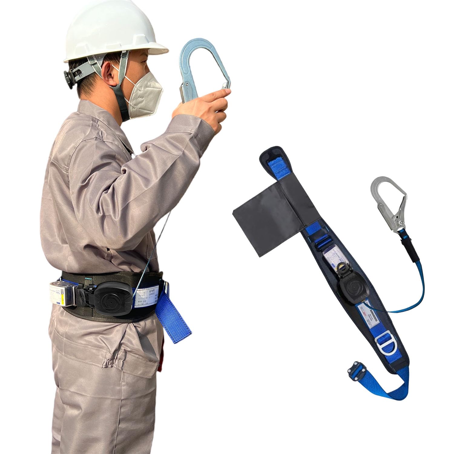 Amazon.co.jp: [Starting HN] 安全帯 新規格 胴ベルト型安全帯 墜落