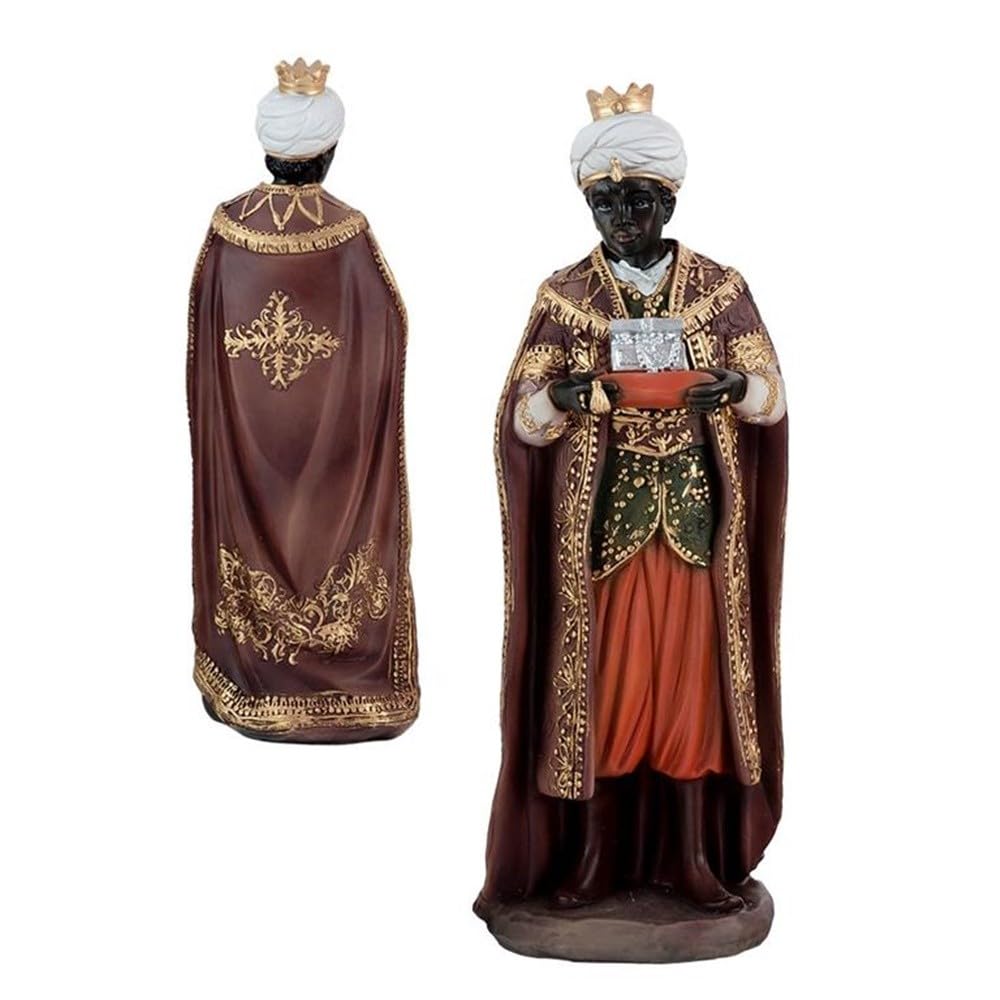 Misterio Nacimiento Navidad 9 Piezas 25 cm. Belén clásico Resina Figura Sagrada Familia Reyes Magos