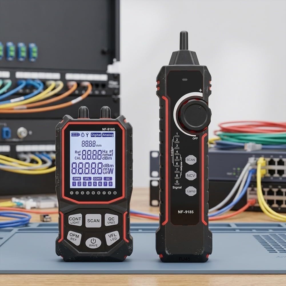 Testeur de câble multifonction avec détection de tension PoE-VFL