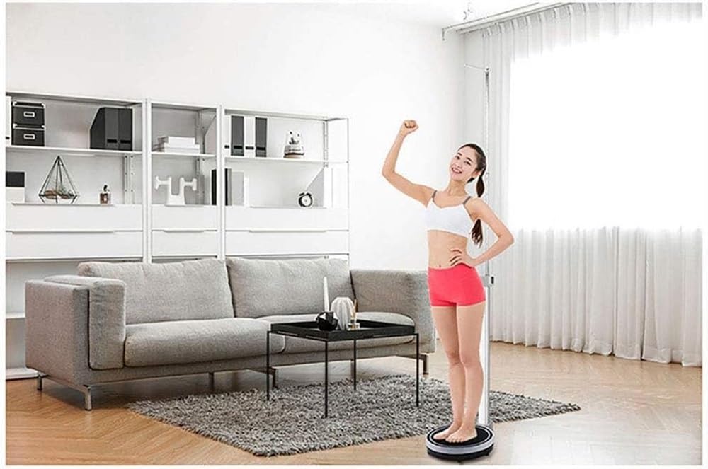 Balance Électronique Médicale, Pèse-Personne, Balance À Fléau Numérique, Écran LED Haute Définition, Capacité De Pesée Jusqu'À 200 Kg, Précision De Mesure De 83 À 210 Cm, Noire