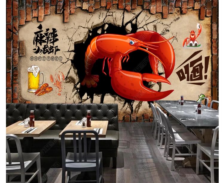 Poster 3D écrevisses pour créer une ambiance bistrot de la mer festive